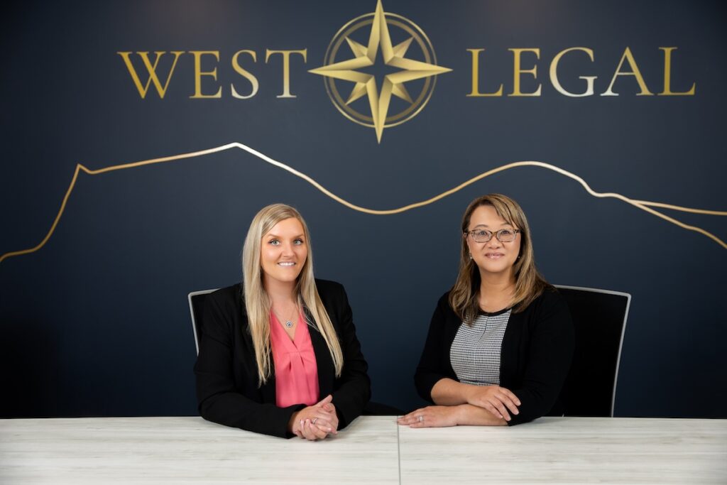 Our wills and estates lawyers Kelsey and Angela at West Legal in Calgary, Alberta