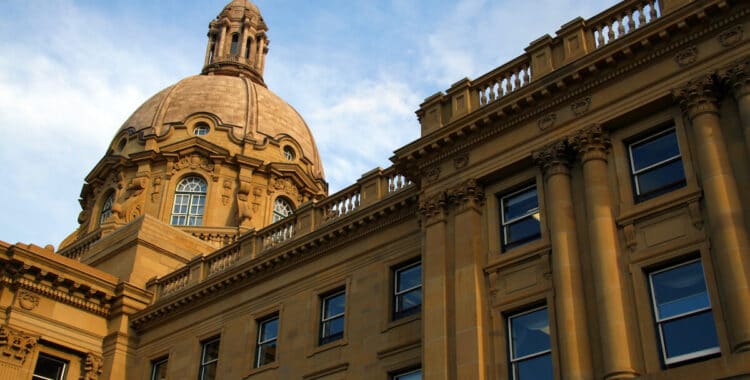 Legislative Building in Edmonton, Alberta