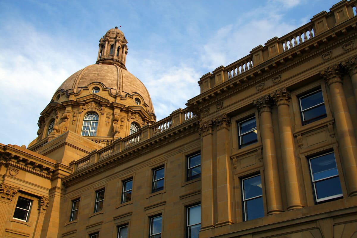 Legislative Building in Edmonton, Alberta