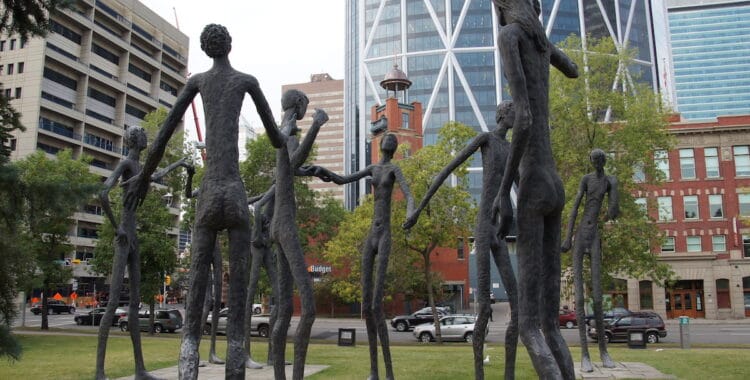 Calgary Family statues