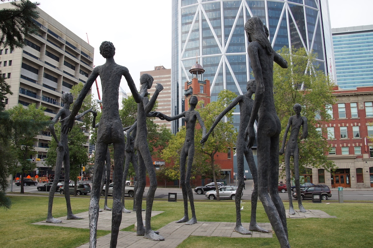 Calgary Family statues