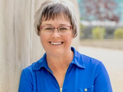 A portrait of Stacey Thomas, at West Legal Lawyers in Calgary, Alberta, Canada