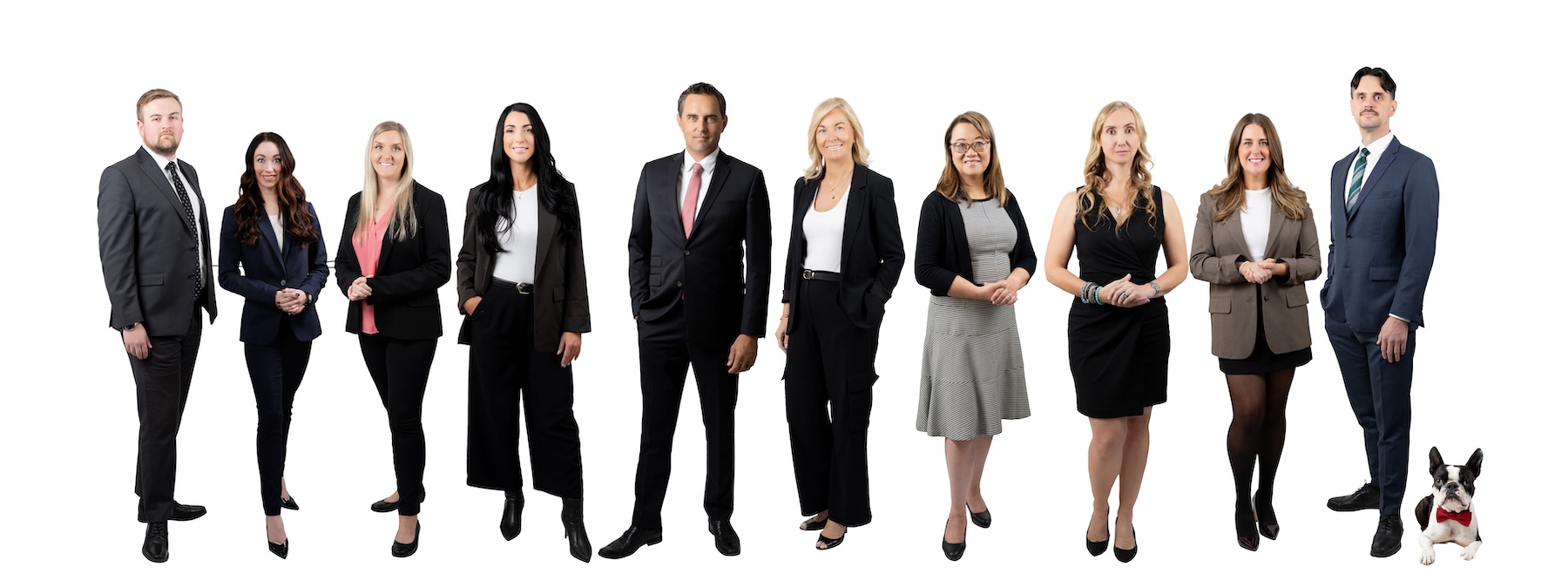 A group shot of the lawyers at West Legal in Calgary, Alberta, Canada