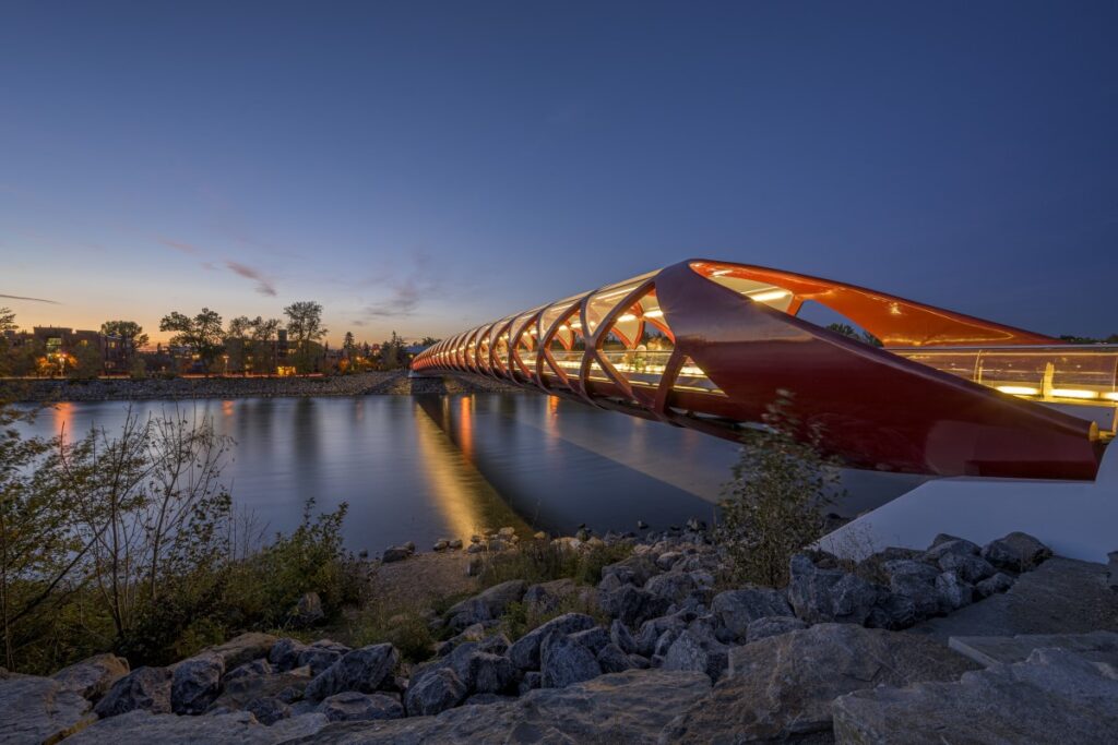 Peace Bridge in Calgary, Alberta