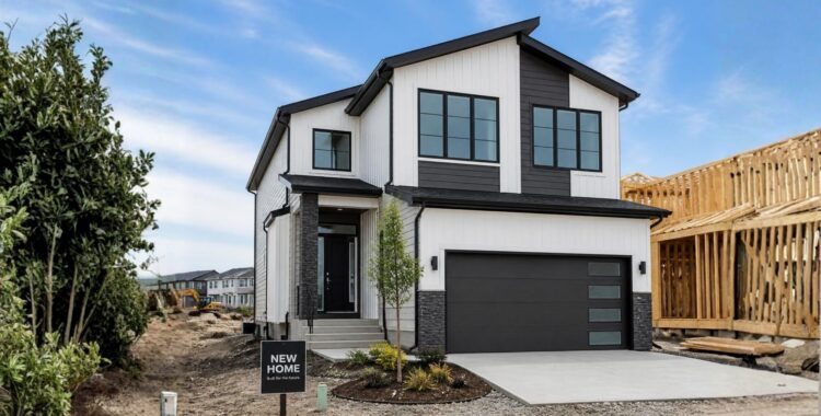 A photo of a new home build in Calgary by West Legal Real Estate lawyers